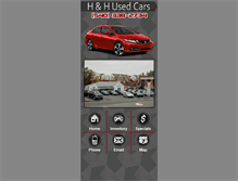 Tablet Screenshot of hhusedcars.com